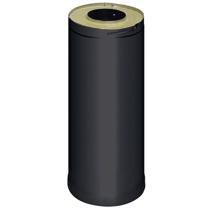 Teräspiipun jatke Harvia, 500mm, musta