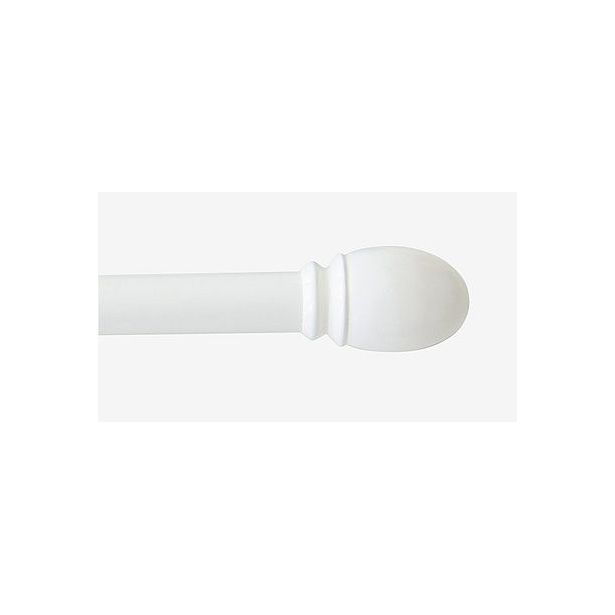 Verhotanko Hasta Olivia Ø16/19mm, 130-240cm, valkoinen