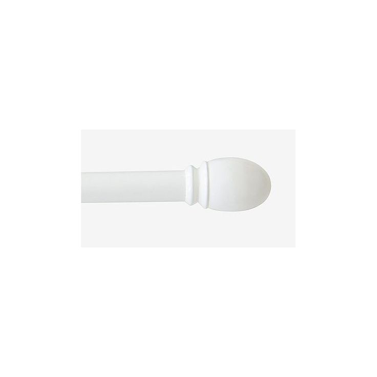Verhotanko Hasta Olivia Ø16/19mm, 130-240cm, valkoinen