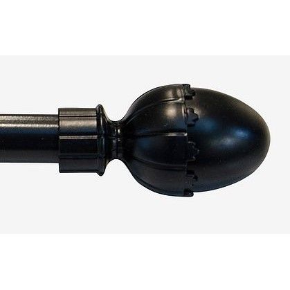 Verhotanko Hasta Elin Ø 16/19mm, 130-240cm, musta