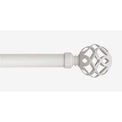 Verhotanko Hasta Smilla Ø25/28mm, 130-240cm, valkoinen