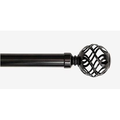 Verhotanko Hasta Smilla Ø25/28mm, 130-240cm, musta