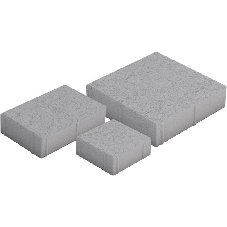 Pihakivisarja HB-Betoni, Roomalaiset pienet kivet 80mm, eri kokoja, harmaa