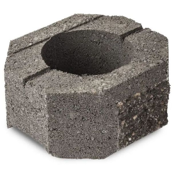 Vallikivi HB-Betoni, 215x215x100mm, pääty, musta