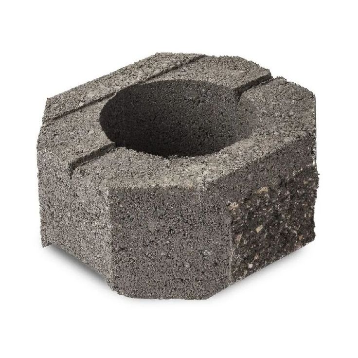 Vallikivi HB-Betoni, 215x215x100mm, pääty, musta
