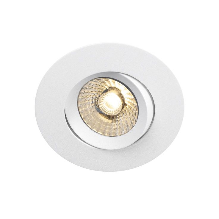 LED-alasvalo Hide-a-lite Comfort G3 Tilt 60°, 2700K, valkoinen