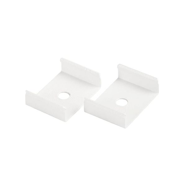Kiinnike Hide-a-lite LED-lumiiniprofiilille Art valkoinen 2kpl