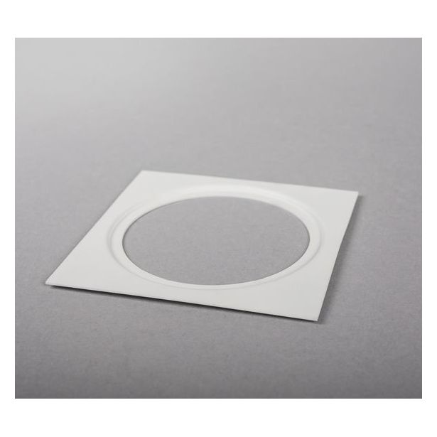 Asennuskehys alasvaloille Hide-a-lite I, 115x115mm, ø85mm, valkoinen