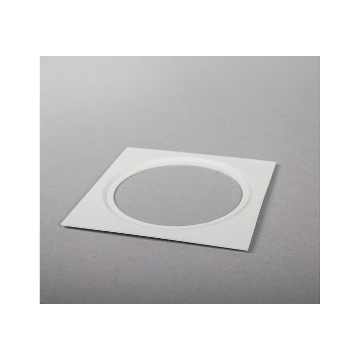 Asennuskehys alasvaloille Hide-a-lite I, 115x115mm, ø85mm, valkoinen