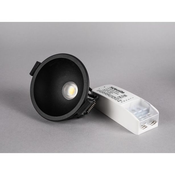 LED-alasvalo Hide-a-lite Globe G2 Recessed, 3000K, musta