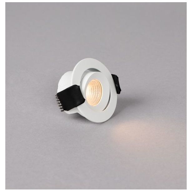 LED-alasvalo Hide-a-lite Optic XS Tilt, 2700K, valkoinen