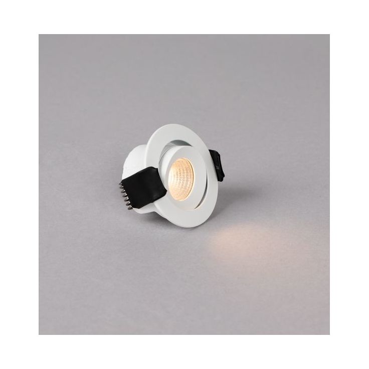 LED-alasvalo Hide-a-lite Optic XS Tilt, 2700K, valkoinen