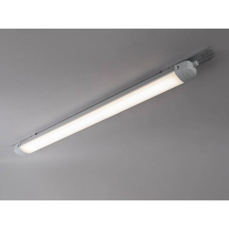 LED-teollisuusvalaisin Hide-a-lite Liteline 1500 S, tunnistimella, IP65, vaaleanharmaa