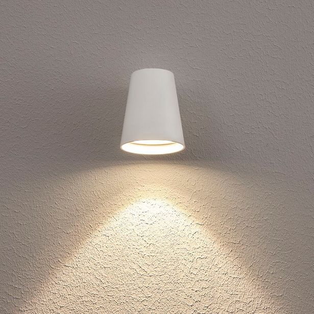 Seinävalaisin Hide-a-lite Cone GU10 valkoinen