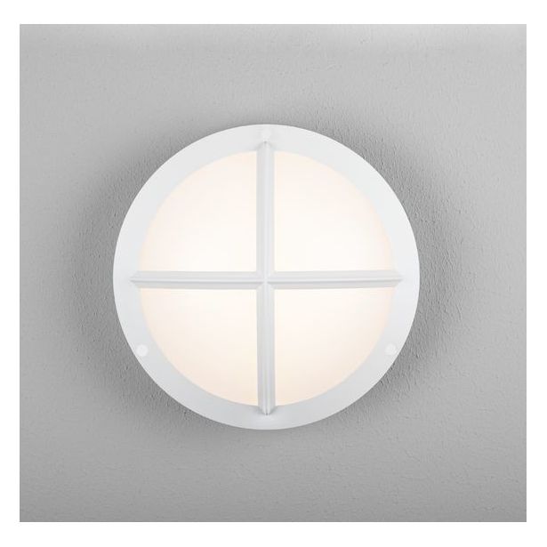 LED-ulkoseinävalaisin Hide-a-lite Moon Public Cross I IK10, valkoinen