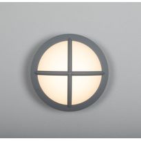 LED-ulkoseinävalaisin Hide-a-lite Moon Public Cross I IK10, harmaa