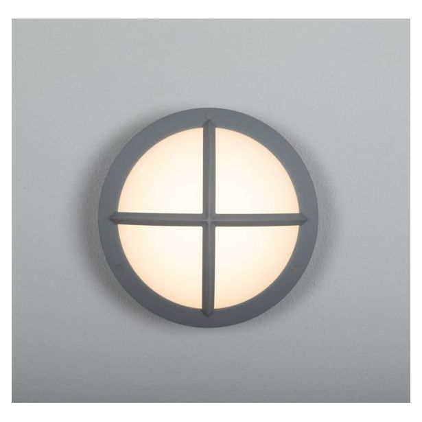 LED-ulkoseinävalaisin Hide-a-lite Moon Public Cross I IK10, harmaa