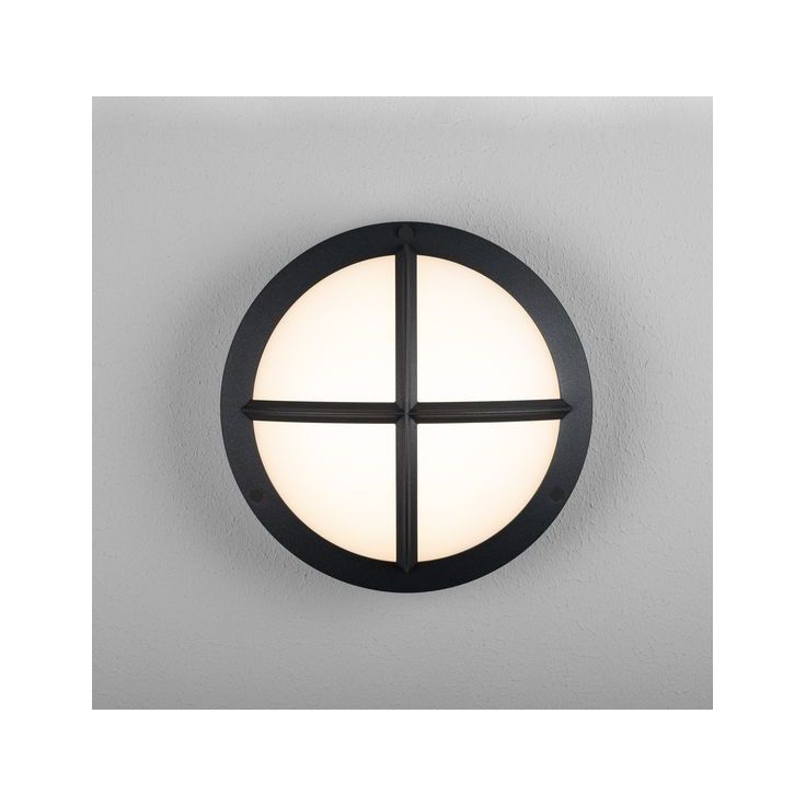 LED-ulkoseinävalaisin Hide-a-lite Moon Public Cross I IK10, antrasiitti