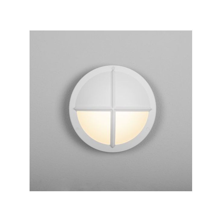 LED-ulkoseinävalaisin Hide-a-lite Moon Public Cross II IK10, valkoinen
