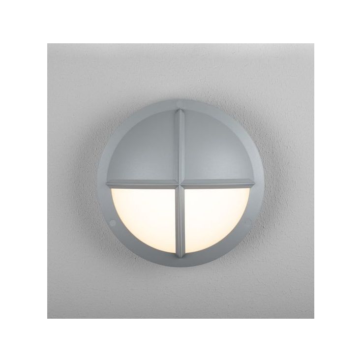 LED-ulkoseinävalaisin Hide-a-lite Moon Public Cross II IK10, harmaa