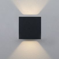 LED-ulkoseinävalaisin Hide-a-lite Cube XL II, 3000K, antrasiitti