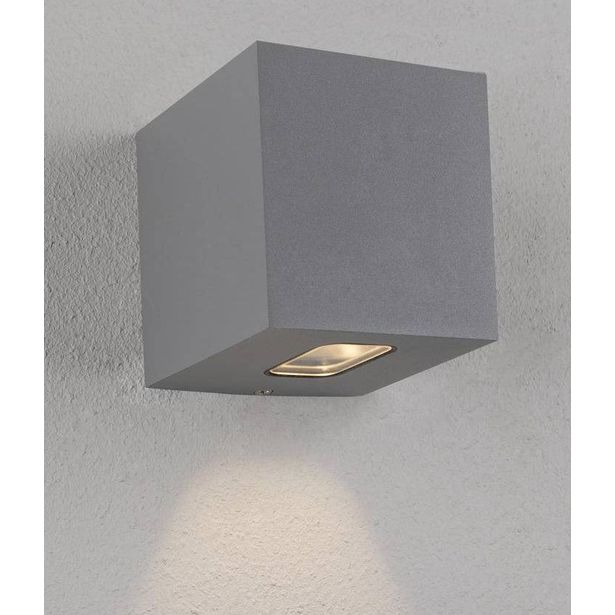 LED-seinävalaisin Hide-a-lite Cube I, 3000K, harmaa