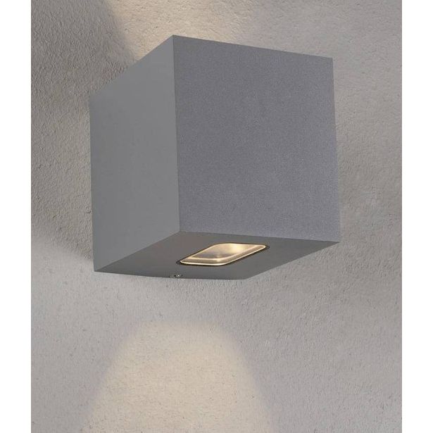 LED-seinävalaisin Hide-a-lite Cube II, 3000K, harmaa
