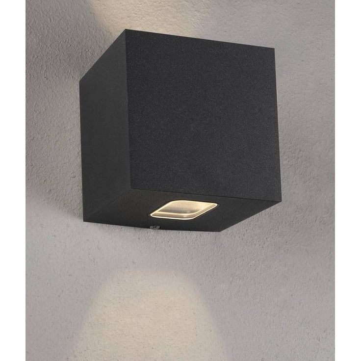 LED-seinävalaisin Hide-a-lite Cube II, 3000K, antrasiitti