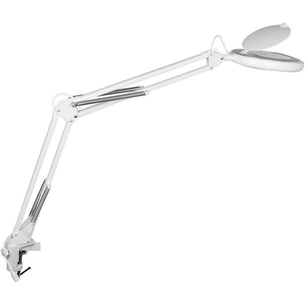 LED-pöytävalaisin Heat Magnify, 91cm, suurenuslasilla