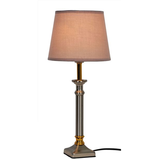 Pöytävalaisin Heat Classic, 47cm, harmaa