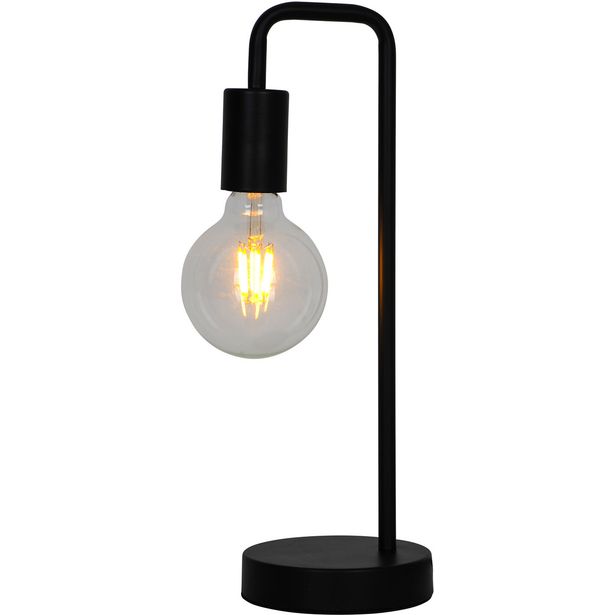 Pöytävalaisin Heat Hook 38cm E27 musta