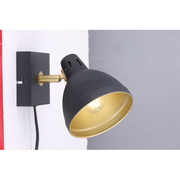 Seinäspotti Heat Cupola 1-osainen E14 musta