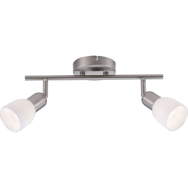 Kattospotti Heat Soffe 2-osainen tanko E14 harjattu teräs