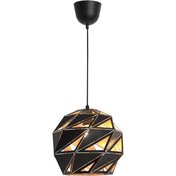 Riippuvalaisin Heat Lazer Ø30cm E27 musta/kulta