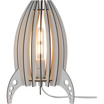 DIY-pöytävalaisin Heat Rocket tee-se-itse 30cm E14 puu valkoinen