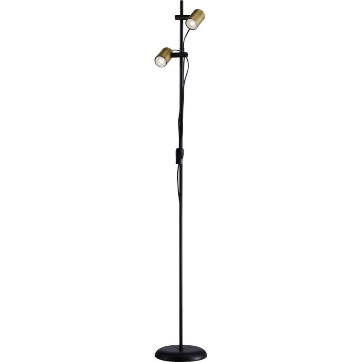 Lattiavalaisin Heat Gold Tube 2-osainen 155cm GU10 kulta/musta