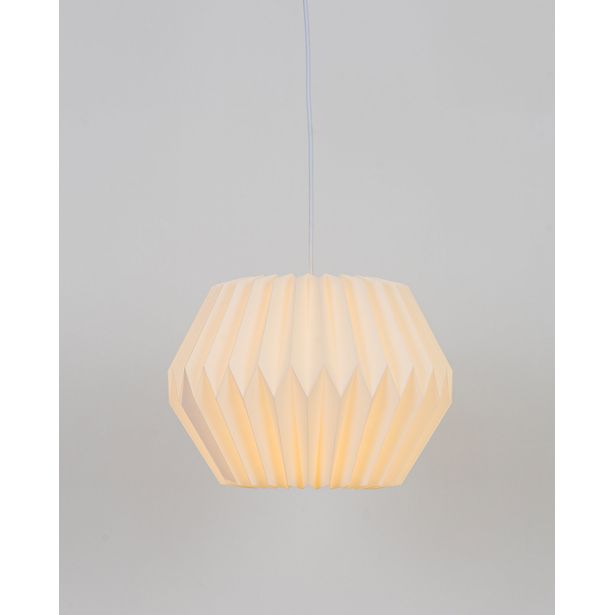 Riippuvalaisin Heat Cairo Ø37cm E27 kangaspaperivarjostin valkoinen