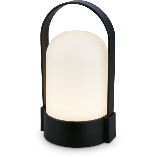 Ladattava pöytävalaisin Heat retkivalo LED himmentimellä 15.5cm musta