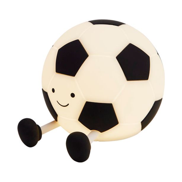 Yövalo Heat Pallo silikoni 11cm ladattava himmennettävä valkoinen/musta