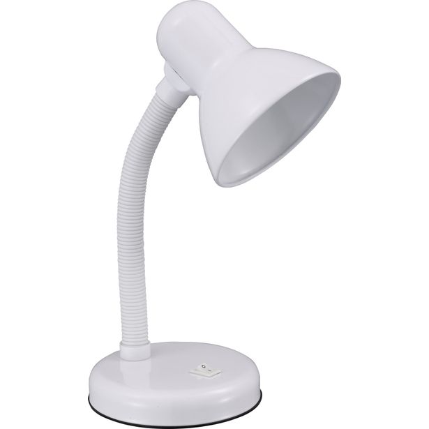 Pöytävalaisin Heat Basic 25cm E14 lapsille ja nuorille valkoinen