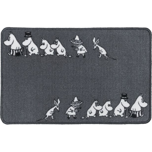 Kynnysmatto Muumi Tutkimusmatka 50x80cm harmaa