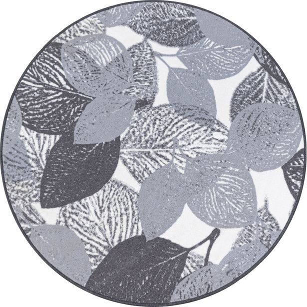 Pyöreä matto Hestia Lehti Ø133cm harmaa
