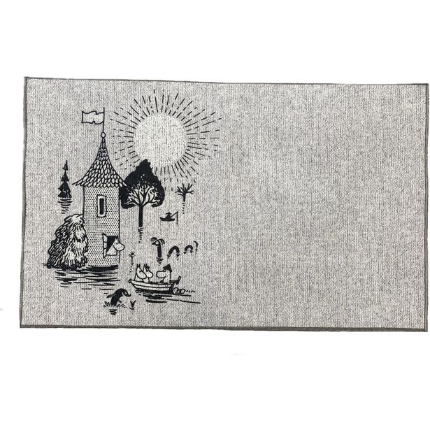 Matto Muumi Suuri Tulva 50x80cm harmaa