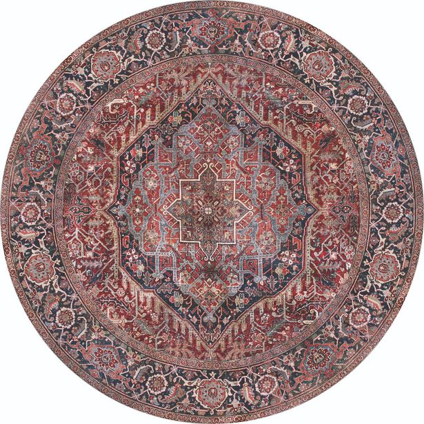 Pyöreä matto Hestia Gemma Ø133cm punainen