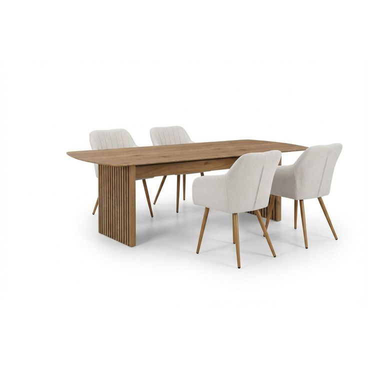 Ruokailuryhmä Bark Richeto 210 cm 6 Filippa-ruokatuolilla