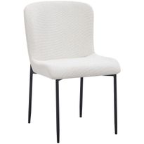 Ruokatuoli Andrarum Elsie, beige/taupe, mustat metallijalat