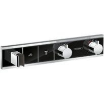 Termostaatti Hansgrohe RainSelect FixFit Porter, 2:lle toiminnolle, piiloasennus, harjattu musta kromi