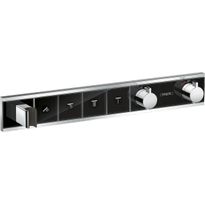 Termostaatti Hansgrohe RainSelect FixFit Porter, 4:lle toiminnolle, piiloasennus, harjattu musta kromi