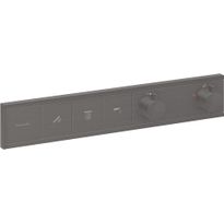 Termostaatti Hansgrohe RainSelect, 3:lle toiminnolle, piiloasennus, harjattu musta kromi