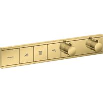 Termostaatti Hansgrohe RainSelect, 3:lle toiminnolle, piiloasennus, kiiltävä kulta